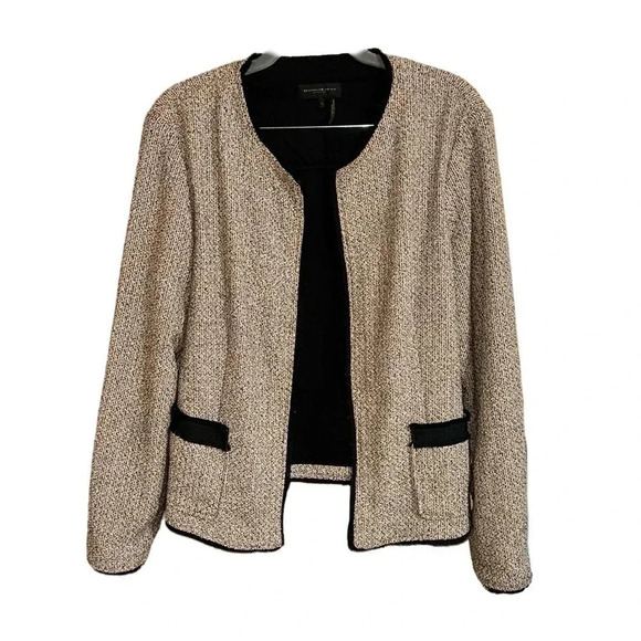 Donna Karan New York Tweed Contrast Blazer Size 10 - Picture 3 of 7